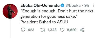 Trolls on Twitter have given Nengi the new title of "Special Adviser to Buhari."