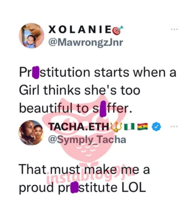 Why I'm a Proud Pr*stitute - Tacha of BBNaija