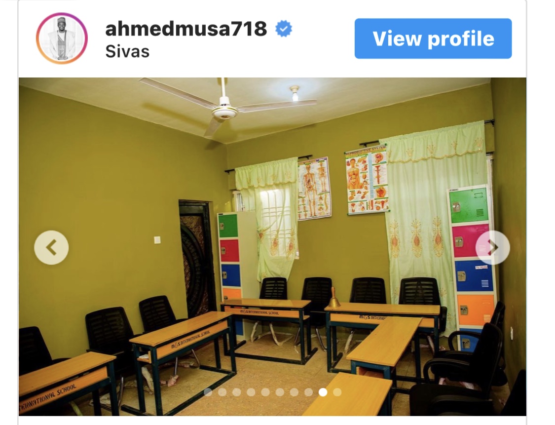 Nigerian footballer Ahmed Musa establishes an international school and names it after his mother.