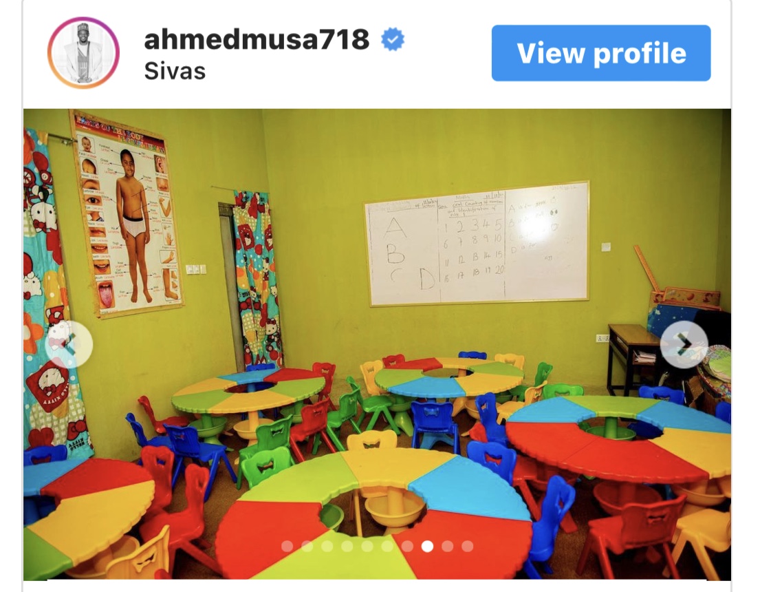 Nigerian footballer Ahmed Musa establishes an international school and names it after his mother. (Photos)