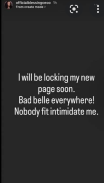 (IVD saga) - Instagram remove Blessing CEO account on their platform.