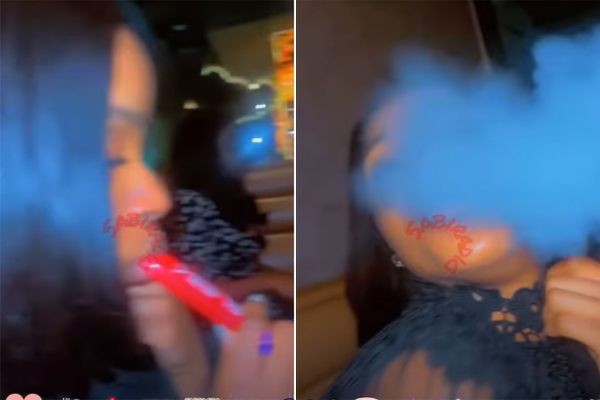 Fans are stunned by the viral video of BBNaija star Bella with Shisha at Rico Swavey's tribute event.