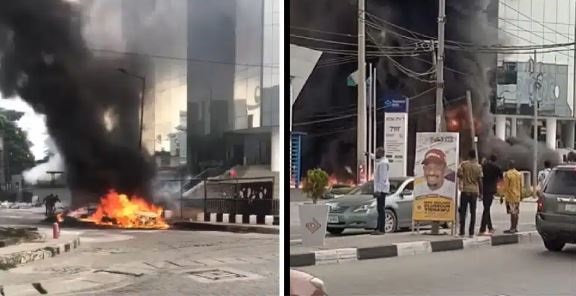 As an explosion hits Lagos, many are feared dead and some others injured.