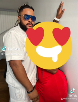 Whitemoney flaunts the woman in his life while Saga, Cross, and others react in the video.