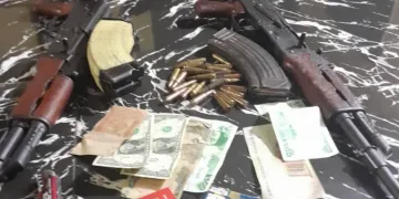 Police in Rivers Conduct a Raid to kidnappers Den and Discovers Money, Weapons, and Ammunition.
