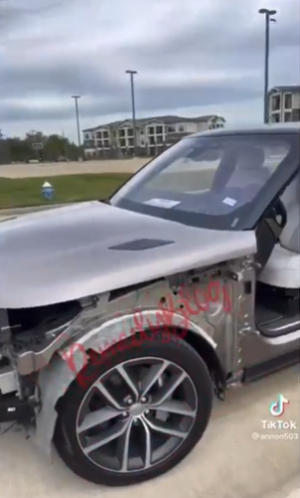 As thieves stole parts from his Range Rover, the man was flabbergasted (Video)