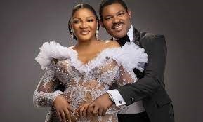 Nollywood actress Omotola Jalade Critized for Sharing Photos with her Husband in Bed on their Wedding Anniversary.