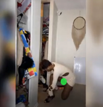 The moment Korra Obidi's underwear shines on camera during a live video, fans remark, "Seems like she's on pad."