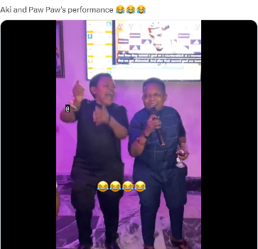 Osita Iheme and Chinedu Ikedieze performed an Epic song "Dready Boys," to the admiration of Charles Inojie and others.