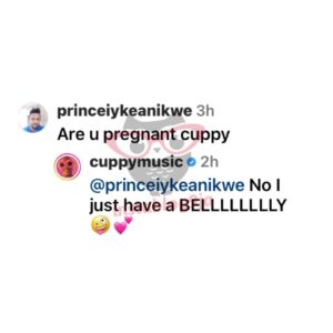 Speaking about her pregnancy for Ryan Taylor - DJ Cuppy