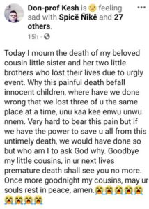 In Lagos, three siblings were discovered dead Inside Landlord’s vehicle.