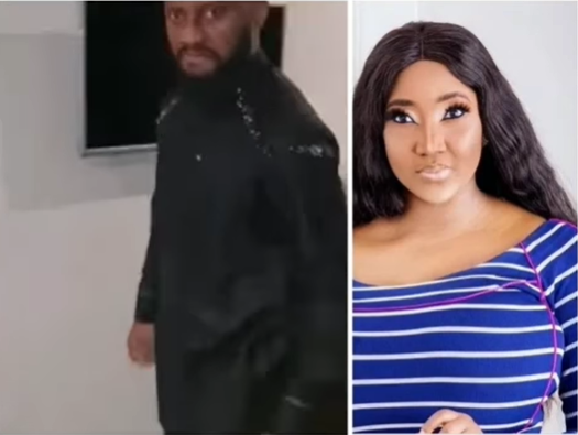 Yul Edochie gives women advice on how to hype their man as he posts a video of his second wife, Judy, adoring him.