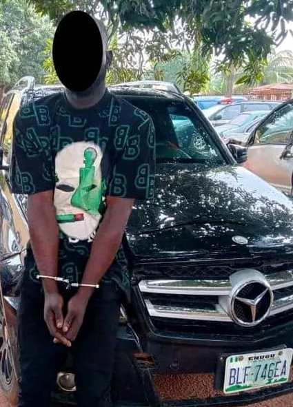 Alleged kidnapper Was Apprehended while Planning to sell the Victim's Mercedes Benz (Photos)