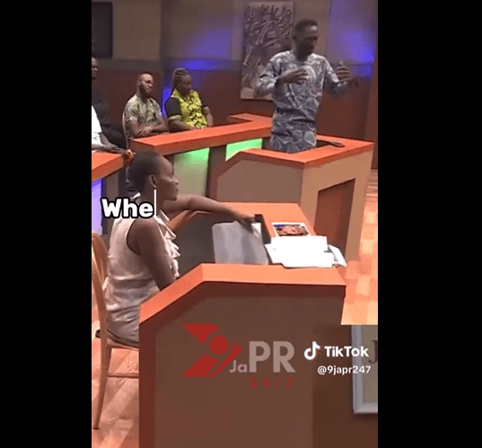 After dragging his wife to court, husband cries out, "She beats me like hell."