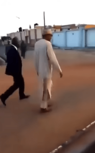 A viral video shows the moment former president Buhari navigating his neighbourhood with just two escorts.