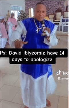 Ibiyeomie responds to white garment churches following a 14-day ultimatum saying ‘I Know The Reason You Are Angry’ (VIDEO)