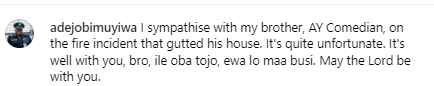 Fire At AY Makun's Lekki Home Is Confirmed By Police