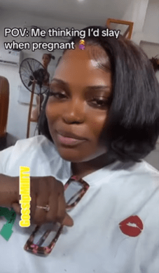When am Pregnant, I Thought I’d Slay – Woman Writes As She Reveals Her Pregnancy Transformation (Video)