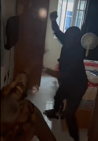 In Ogun, Police detain a man in a viral video for assault and threatening his wife's life.(Video)