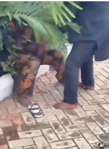 In Ogun, Police detain a man in a viral video for assault and threatening his wife's life.(Video)