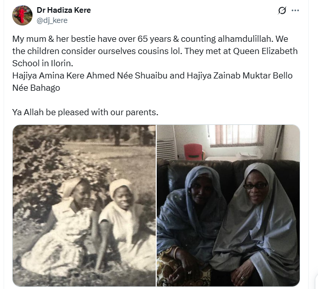Two Nigerian women who have been best friends for more than 65 years are seen in these adorable pictures.