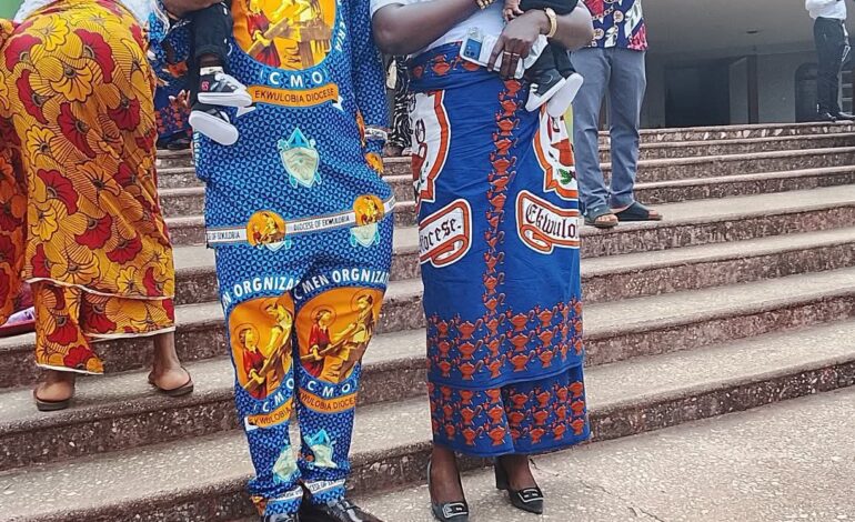 Set of twin boys are welcomed by a Nigerian father of five daughters who was called out for not having male children.