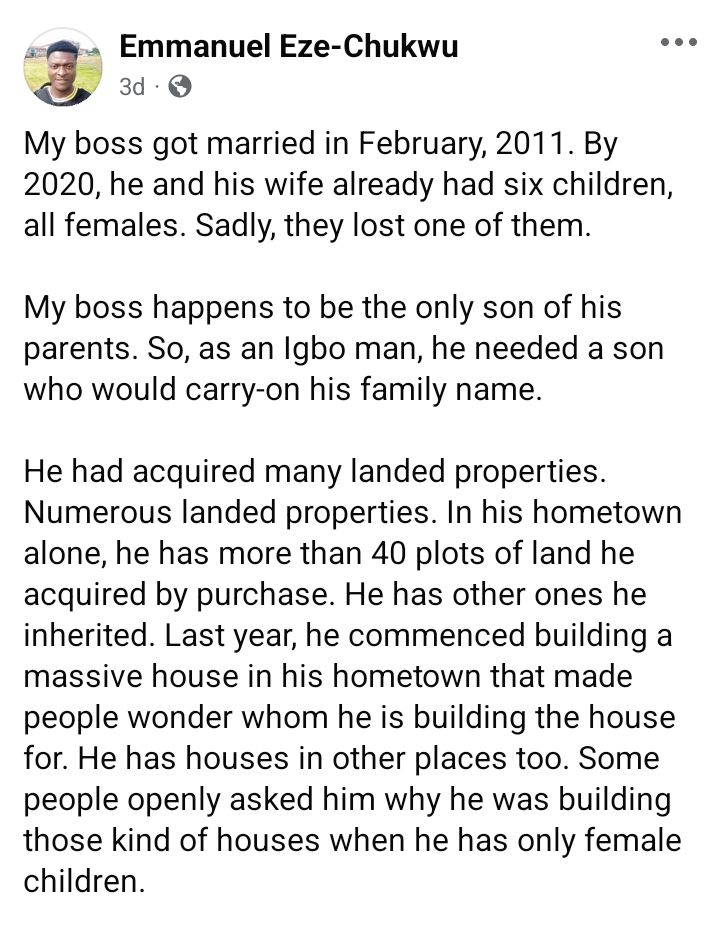 Set of twin boys are welcomed by a Nigerian father of five daughters who was called out for not having male children.