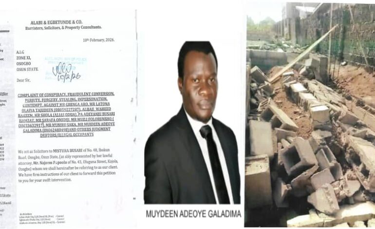 Forgery, Perjury Allegations Rock Osogbo as Police Probe Lawyer Over Disputed Land Title