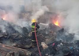 Breaking: Aba's Nigerian Breweries' Property Destroyed by Fire.