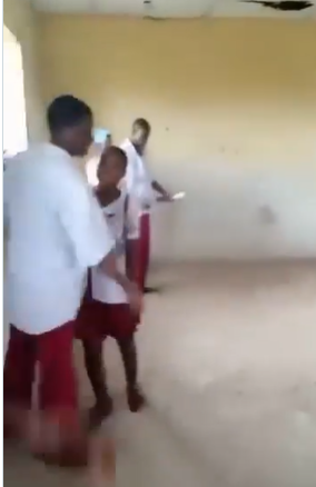Students in a Uyo classroom are purportedly seen smoking cannabis in a viral video.