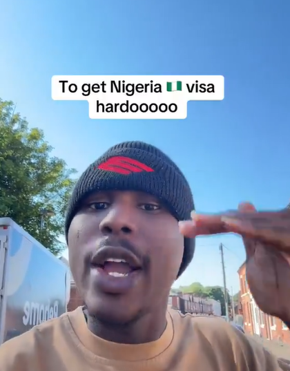 Nigerian man causes a debate by disclosing that a foreigner was not granted a Nigerian visa. (Video)