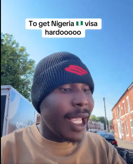 Nigerian man causes a debate by disclosing that a foreigner was not granted a Nigerian visa. (Video)