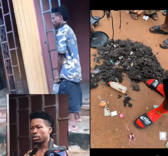 Nigerian Police uncover a pot filled with human hair and arrest the barber.