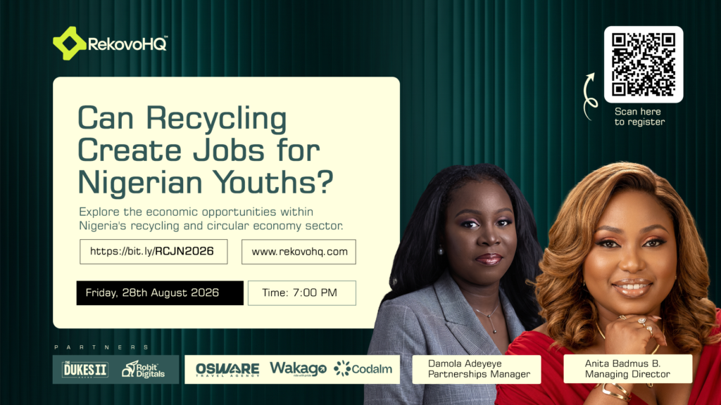 Can Recycling Create Jobs for Nigerian Youths? RekovoHQ to Host Youth-Focused Webinar.