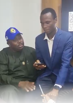 Campaign team explains the widely circulated video of the politician meeting a student.